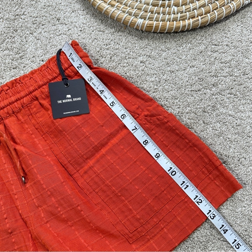 NWT The Normal Brand Women’s Freshwater Paperbag Shorts in Oasis Cayenne Size M - Picture 11 of 13